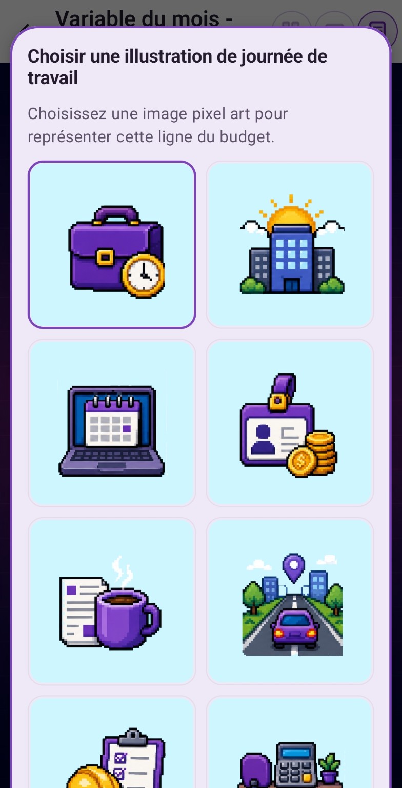 Choix d’une illustration en pixel art pour une journée de travail